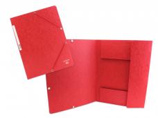 Папка с ластик A4, 400 г, червена, Buffetti