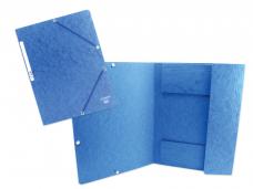 Папка с ластик A4, 400 г, синя, Buffetti