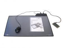 Подложка за бюро 4-Port USB, двуслойна черна